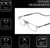 Frame Dimensions View of Calabria SP03 Snap Magnetic Reading Glasses Crystal Grey Front Connect Adjustable Temples Around Neck Hanging Readers