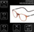 Frame Dimensions View of Calabria SP04 Snap Magnetic Reading Glasses Crystal Brown Adjustable Temples Eyeglass Around the Neck Hanging Readers