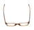 Top View of BCBG BAR104BL Designer Single Vision Prescription Rx Eyeglasses in Nude Brown Crystal  Unisex Panthos Full Rim Acetate 52 mm