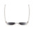 Top View of BCBG BAR104BL Designer Polarized Reading Sunglasses with Custom Cut Powered Smoke Grey Lenses in Clear Crystal Glitter Unisex Panthos Full Rim Acetate 52 mm