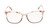 Front View of BCBG BAR105 Unisex Cateye Reading Glasses 2.50 Crimson Maroon Red Rose Gold 52mm