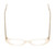 Top View of Reptile Cryptodira Women Reading Glasses in Beige Brown White Clear Crystal 55mm