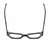 Top View of Reptile Cryptodira Designer Bi-Focal Prescription Rx Eyeglasses in Gloss Black Ladies Butterfly Full Rim Acetate 55 mm