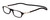 Profile View of Snap Magnetic SP01-C1 Designer Progressive Prescription Rx Eyeglasses in Gloss Black Silver Unisex Oval Full Rim Plastic 52 mm