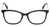 Front View of Max&Co MO5051-001 Designer Reading Eye Glasses with Custom Cut Powered Lenses in Gloss Black Rose Gold Ladies Cat Eye Full Rim Acetate 51 mm