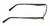 Side View of Harley-Davidson HD0766 Designer Single Vision Prescription Rx Eyeglasses in Shiny Black Unisex Rectangular Semi-Rimless Stainless Steel 57 mm