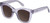 Profile View of QUAY Australia After Hours Designer Polarized Reading Sunglasses with Custom Cut Powered Amber Brown Lenses in Sweet Pea Lilac Ladies Cat Eye Full Rim Acetate 51 mm