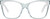 Front View of QUAY Australia After Party Designer Single Vision Prescription Rx Eyeglasses in Clear Aqua Blue Ladies Square Full Rim Acetate 66 mm
