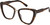 Profile View of QUAY Australia All Talk Designer Blue Light Blocking Eyeglasses in Brown Tortoise Ladies Cat Eye Full Rim Acetate 58 mm