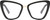 Front View of QUAY Australia All Talk Designer Reading Eye Glasses in Gloss Black Ladies Cat Eye Full Rim Acetate 58 mm