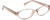 Profile View of QUAY Australia Aura Points Designer Progressive Lens Blue Light Blocking Eyeglasses in Brown Doe Unisex Oval Full Rim Acetate 55 mm