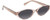 Profile View of QUAY Australia Aura Points Designer Polarized Reading Sunglasses with Custom Cut Powered Smoke Grey Lenses in Brown Doe Unisex Oval Full Rim Acetate 55 mm