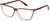 Profile View of QUAY Australia Bad Habit Designer Progressive Lens Prescription Rx Eyeglasses in Oxblood Red Ladies Cat Eye Full Rim Acetate 65 mm