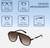 Dimensions and Measurements Illustration of QUAY Chart Topper Mens Pilot Polarized BI-FOCAL Sunglasses in Dark Brown Tortoise 57mm