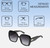 Dimensions and Measurements Illustration of QUAY Australia Full Glam Women's Square Full Rim Designer Prescription Eyeglasses in Gloss Black 56mm Rx-BI-FOCAL