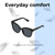Lightweight Construction Illustration of QUAY Australia It's My Way Womens CatEye Full Rim Designer Prescription Eyeglasses in Matte Black 59mm Rx-SV