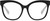 Front View of QUAY Australia It's My Way Designer Progressive Lens Prescription Rx Eyeglasses in Matte Black Ladies Cat Eye Full Rim Acetate 59 mm