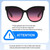 Size Awareness Illustration of QUAY Australia It's My Way Cat Eye Designer Blue Light Glasses Matte Black 59 mm