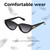 Lightweight Construction Illustration of QUAY Australia Narrow Down Women's Cat Eye Full Rim Designer Reading Glasses in Gloss Black 57mm Custom L&R Lens
