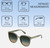 Dimensions and Measurements Illustration of QUAY Australia Rent Free Women's Panthos Full Rim Designer Prescription Eyeglasses in Jade Green 59mm Rx-Progressive