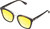 Profile View of QUAY Australia Sweet Dreams Designer Polarized Reading Sunglasses with Custom Cut Powered Sun Flower Yellow Lenses in Brown Tortoise Unisex Panthos Full Rim Acetate 54 mm