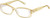 Profile View of QUAY Australia Vibe Check Designer Bi-Focal Prescription Rx Eyeglasses in Yellow Ladies Square Full Rim Acetate 62 mm