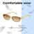 Lightweight Construction Illustration of QUAY Vibe Check Women's Square Polarized BI-FOCAL Sunglasses in Yellow 62mm 41 OPTIONS
