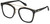 Profile View of QUAY Australia Sweet Dreams Designer Bi-Focal Prescription Rx Eyeglasses in Gloss Black Unisex Panthos Full Rim Acetate 54 mm