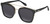 Profile View of QUAY Australia Sweet Dreams Designer Polarized Reading Sunglasses with Custom Cut Powered Smoke Grey Lenses in Gloss Black Unisex Panthos Full Rim Acetate 54 mm