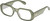 Profile View of QUAY Australia Hyped Up Designer Single Vision Prescription Rx Eyeglasses in Crystal Jade Green Unisex Hexagonal Full Rim Acetate 53 mm