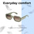 Lightweight Construction Illustration of QUAY Australia Hyped Up Hexagonal Multi-Focus Blue Light Glasses Jade Green 53mm
