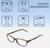 Dimensions and Measurements Illustration of Jones New York J730 Designer Bi-Focal Prescription Rx Eyeglasses in Black Crystal Layer Ladies Cat Eye Full Rim Acetate 53 mm