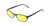 Profile View of Jones New York J730 Designer Polarized Reading Sunglasses with Custom Cut Powered Sun Flower Yellow Lenses in Tortoise Havana Brown Gold Ladies Cat Eye Full Rim Acetate 53 mm