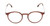 Front View of Lozza SL4207M Designer Progressive Lens Prescription Rx Eyeglasses in Crystal Brown Unisex Round Full Rim Acetate 50 mm