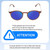 Size Awareness Illustration of Lozza SL4207M Designer Polarized Sunglasses with Custom Cut Blue Mirror Lenses in Crystal Brown Unisex Round Full Rim Acetate 50 mm