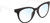 Top View of Prive Revaux Julia Designer Bi-Focal Prescription Rx Eyeglasses in Caviar Black Ladies Cat Eye Full Rim Acetate 53 mm