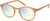 Profile View of Prive Revaux Maestro Designer Bi-Focal Prescription Rx Eyeglasses in Classic Nude Crystal Brown Unisex Round Full Rim Acetate 48 mm