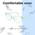 Lightweight Construction Illustration of Prive Revaux Modern Designer Reading Eye Glasses with Custom Cut Powered Lenses in Baby Blue Ladies Cat Eye Full Rim Acetate 53 mm