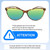 Size Awareness Illustration of Prive Revaux Thoreau Designer Polarized Reading Sunglasses with Custom Cut Powered Green Mirror Lenses in Chestnut Brown Tortoise Havana Ladies Cat Eye Full Rim Acetate 54 mm