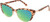Profile View of Prive Revaux Veronica Designer Polarized Reading Sunglasses with Custom Cut Powered Green Mirror Lenses in Blush Pink Tortoise Havana Ladies Cat Eye Full Rim Acetate 53 mm