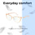 Lightweight Construction Illustration of Prive Revaux Veronica Designer Bi-Focal Prescription Rx Eyeglasses in Cantaloupe Crystal Ladies Cat Eye Full Rim Acetate 53 mm