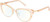 Profile View of Prive Revaux Veronica Designer Progressive Lens Blue Light Blocking Eyeglasses in Cantaloupe Crystal Ladies Cat Eye Full Rim Acetate 53 mm