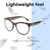 Lightweight Construction Illustration of OTIS Aerial Designer Reading Eye Glasses with Custom Cut Powered Lenses in Ochre Havana Tortoise Ladies Cat Eye Full Rim Acetate 56 mm