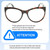 Size Awareness Illustration of OTIS Aerial Designer Blue Light Blocking Eyeglasses in Ochre Havana Tortoise Ladies Cat Eye Full Rim Acetate 56 mm