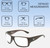 Dimensions and Measurements Illustration of OTIS Coastin Designer Reading Eye Glasses in Matte Woodland Unisex Rectangular Full Rim Acetate 61 mm