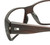 Close Up View of OTIS Coastin Designer Reading Eye Glasses with Custom Cut Powered Lenses in Matte Woodland Unisex Rectangular Full Rim Acetate 61 mm