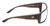 Side View of OTIS Coastin Designer Progressive Lens Prescription Rx Eyeglasses in Matte Woodland Unisex Rectangular Full Rim Acetate 61 mm