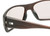 Close Up View of OTIS Coastin Slim Designer Reading Eye Glasses in Matte Woodland Unisex Rectangular Full Rim Acetate 61 mm