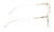 Side View of OTIS Jazmine Designer Reading Eye Glasses with Custom Cut Powered Lenses in Eco Crystal Coral Ladies Cat Eye Full Rim Acetate 53 mm
