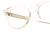 Close Up View of OTIS Jazmine Designer Bi-Focal Prescription Rx Eyeglasses in Eco Crystal Coral Ladies Cat Eye Full Rim Acetate 53 mm